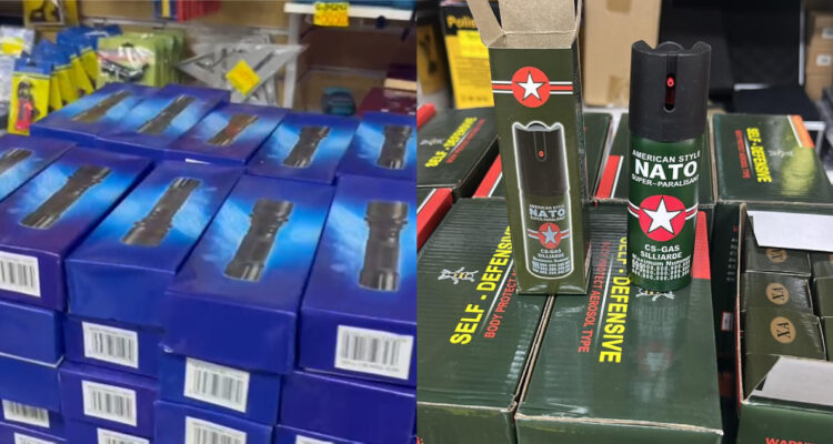 Incautan gases pimienta, electroshocks y lentes de contacto falsos en barrio Meiggs: hubo un detenido