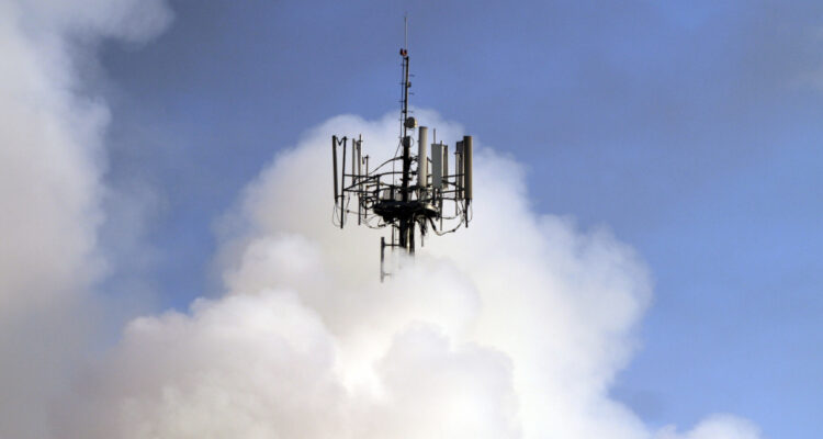 Antena quemada en incendio