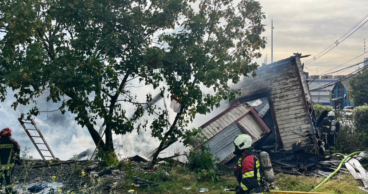 Incendio en casa Ebel de Puerto Montt