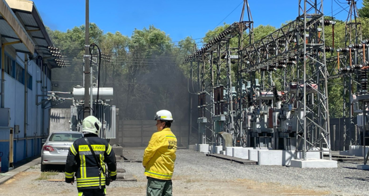 Incendio de pastizales en Concepción