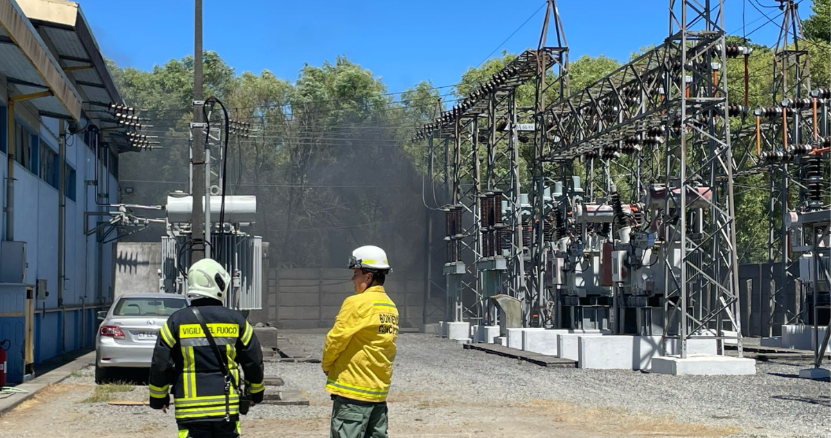 Incendio de pastizales en Concepción