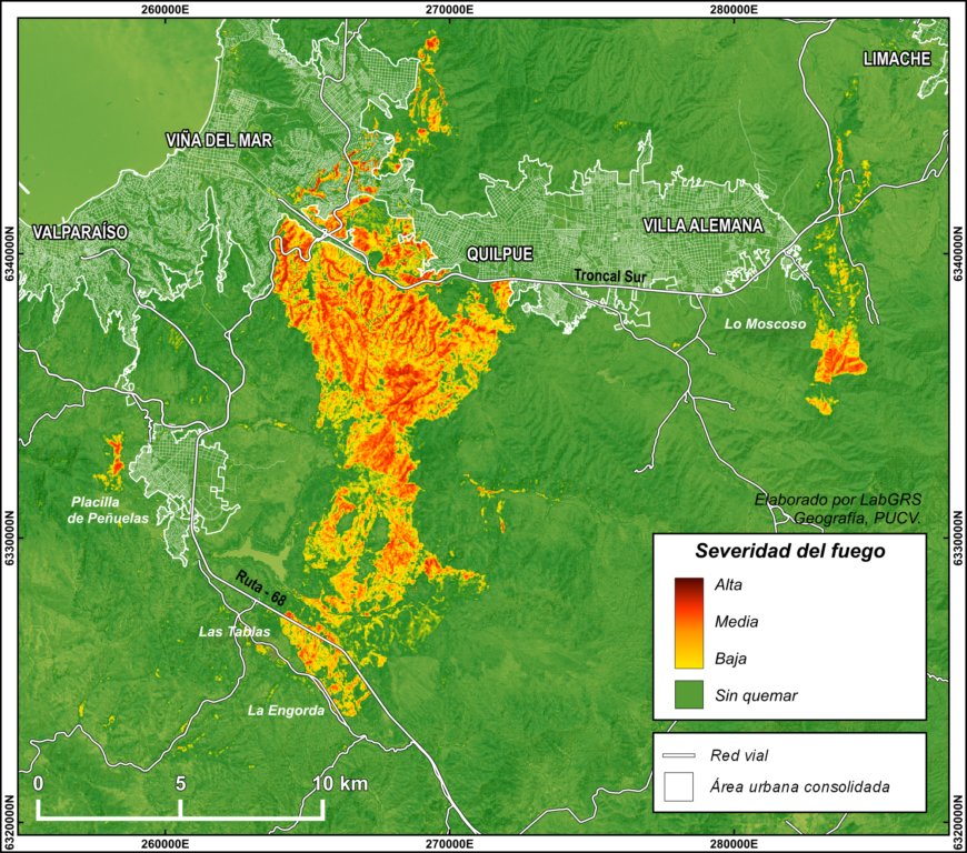 Imagen satelital de los incendios forestales, tomada por la nasa.
