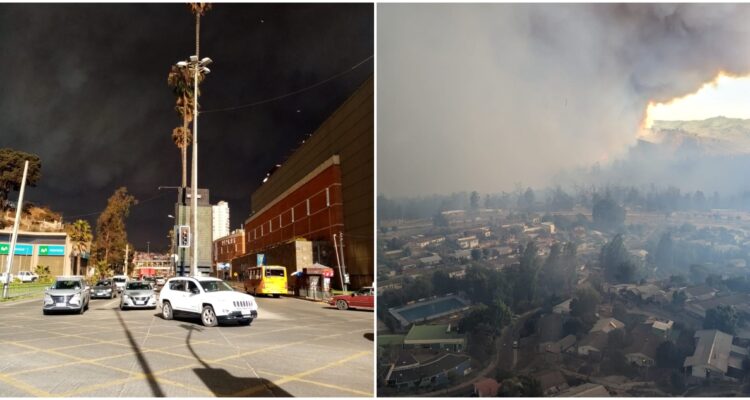 Incendios forestales en Valparaíso