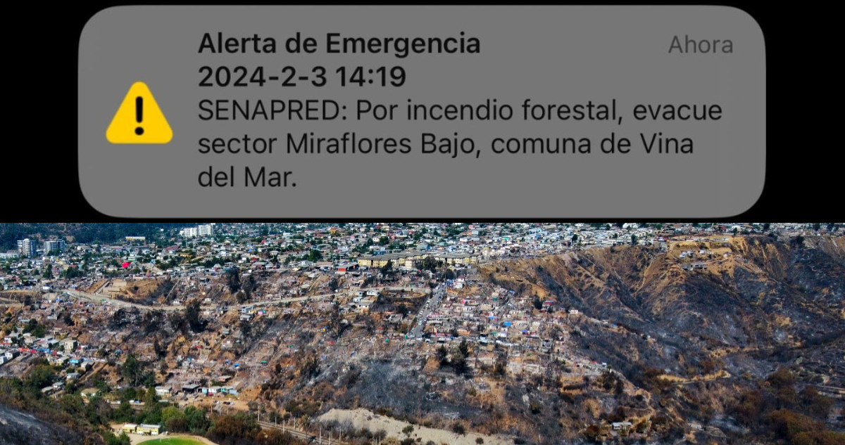 Incendios Viña del Mar: UE investigará funcionamiento de alerta SAE tras críticas al sistema