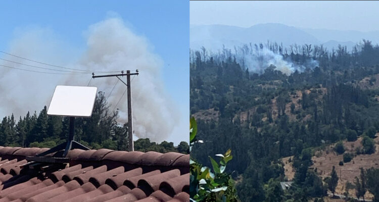 Fotos de los primeros focos de incendio en Viña del Mar
