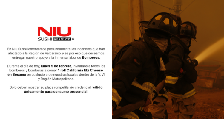 Local de comida se viraliza tras ofrecer particular donación a Bomberos por incendios en Quinta Región