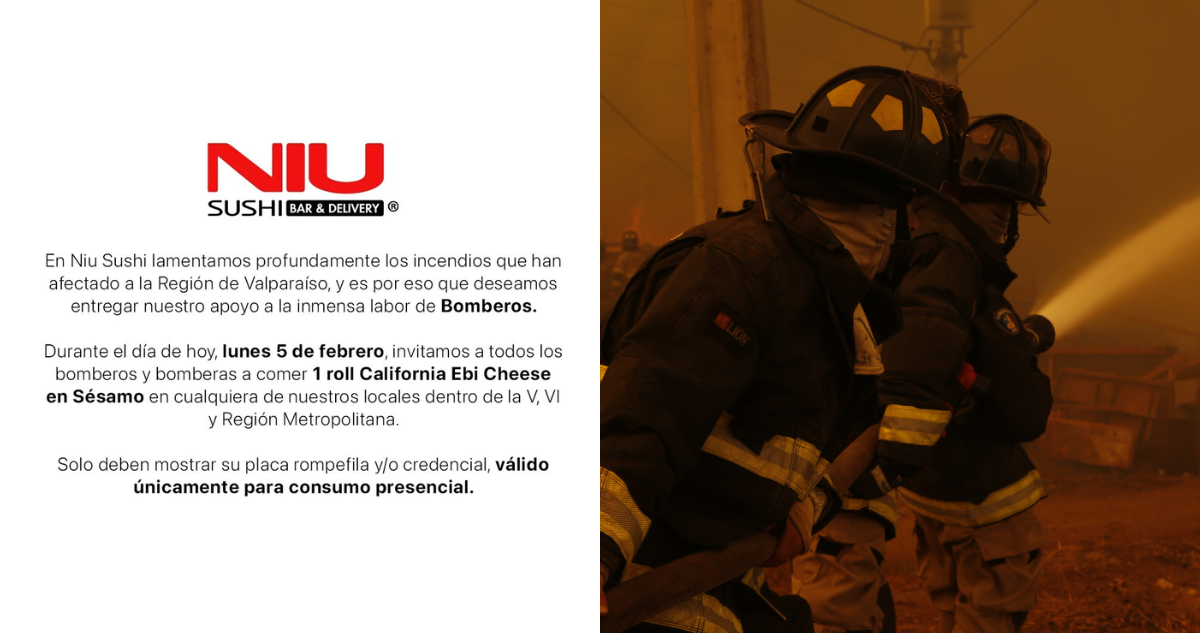 Local de comida se viraliza tras ofrecer particular donación a Bomberos por incendios en Quinta Región