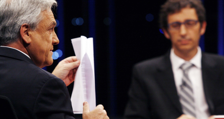 Matías del Río junto a Sebastián Piñera en entrevista previa a su muerte