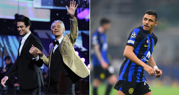 Matteo Bocelli no escondió su gusto por Alexis Sánchez e Inter de Milán.