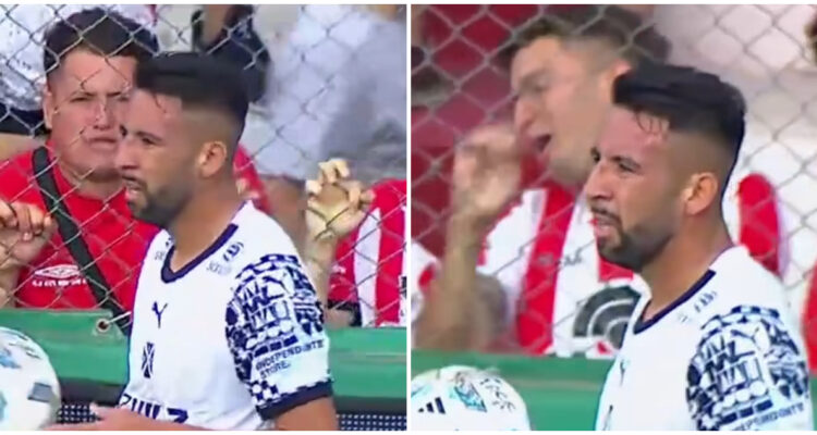 Mauricio Isla escupir