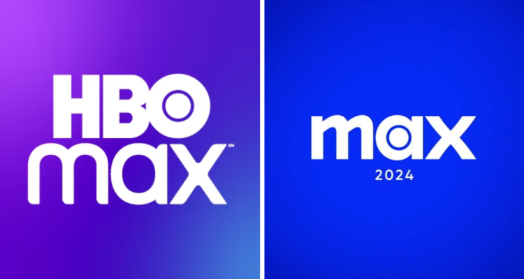 Logos de HBO Max (izquierda) y de Max (derecha) en referencia a cambios