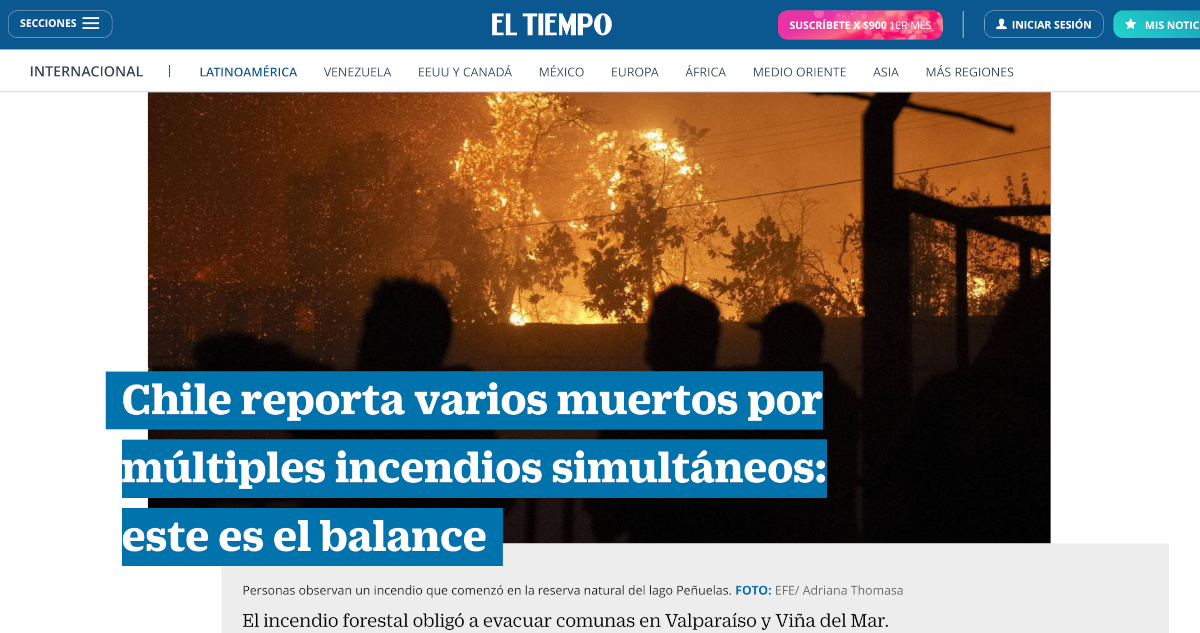 El Tiempo de Colombia
