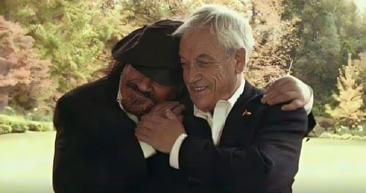 Miguel Piñera junto a Sebastián Piñera en referencia a su fallecimiento