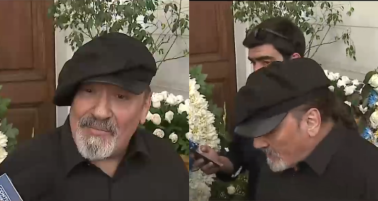 Miguel Piñera en velorio de su hermano Sebastián