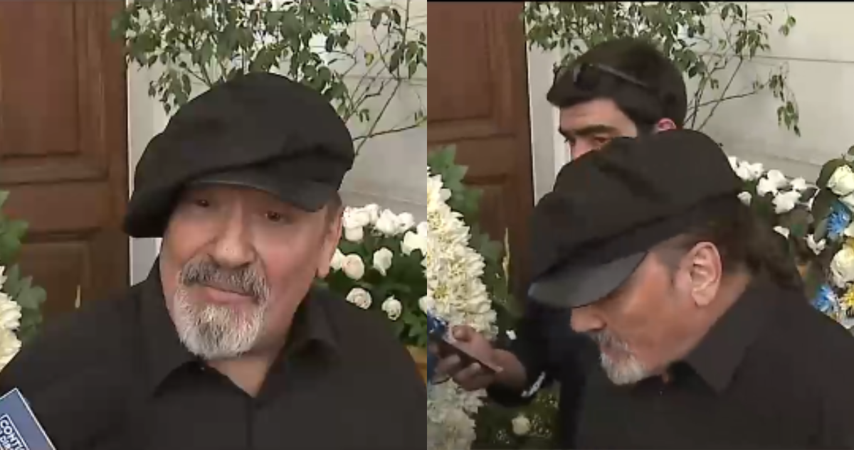Miguel Piñera en velorio de su hermano Sebastián