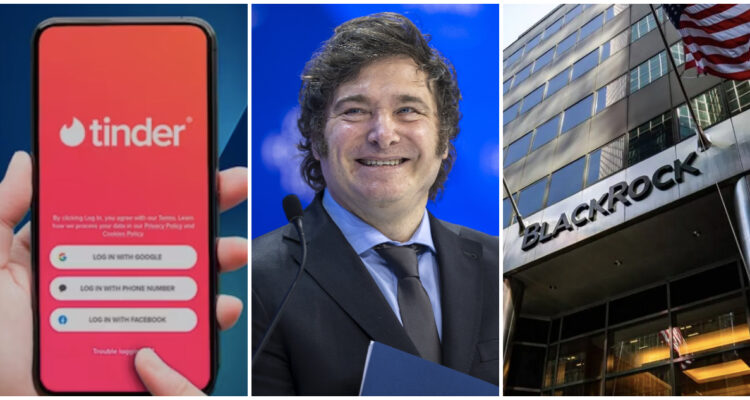 Milei tuvo reunión con fundador de Tinder y el CEO de BlackRock, quien evaluaría invertir en Argentina