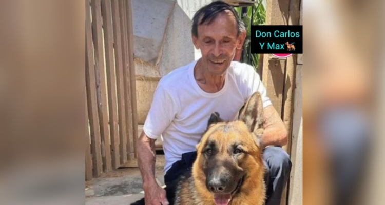 Don Carlos y su perro Max