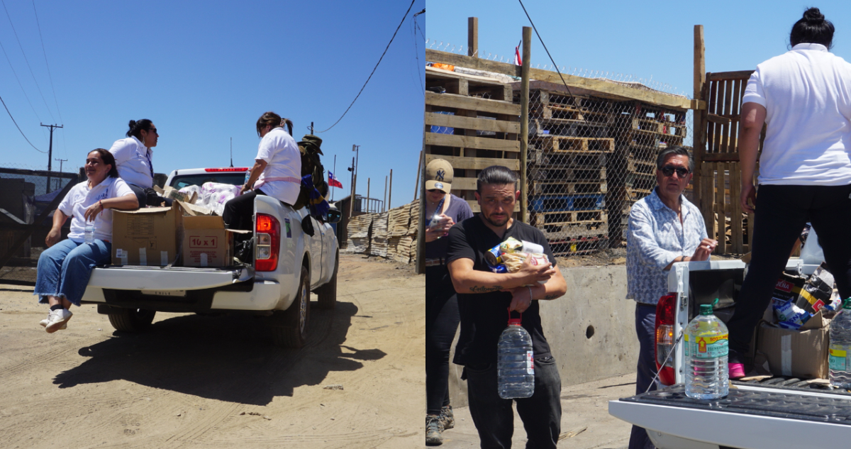 “Agradecemos de todo corazón”: Lota llevó a Quilpué ayuda recaudada en campaña solidaria por incendios