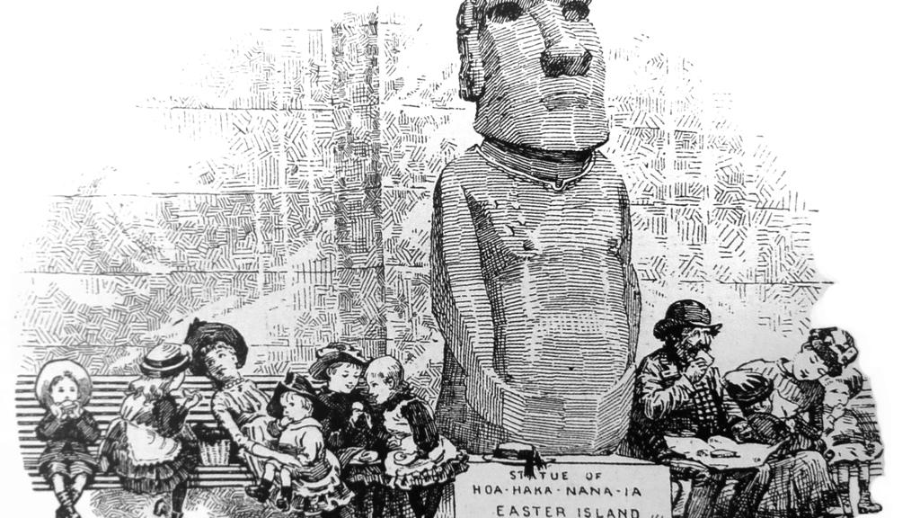 moai Hoa Hakananai’a en el Museo Británico.