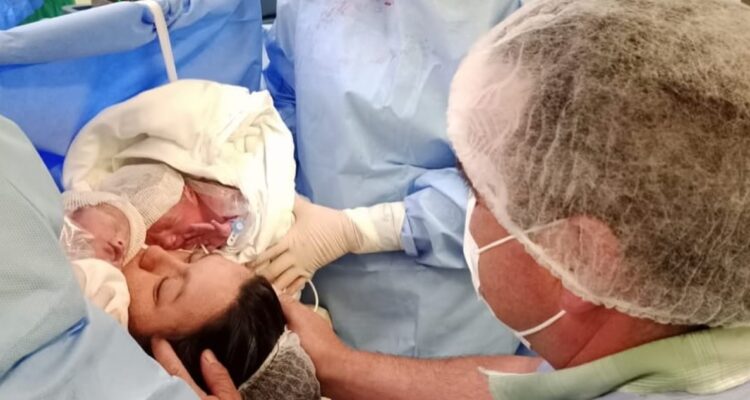 Parto de trillizos en Angol