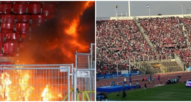 Nacional destrozos Federación Atlética de Chile