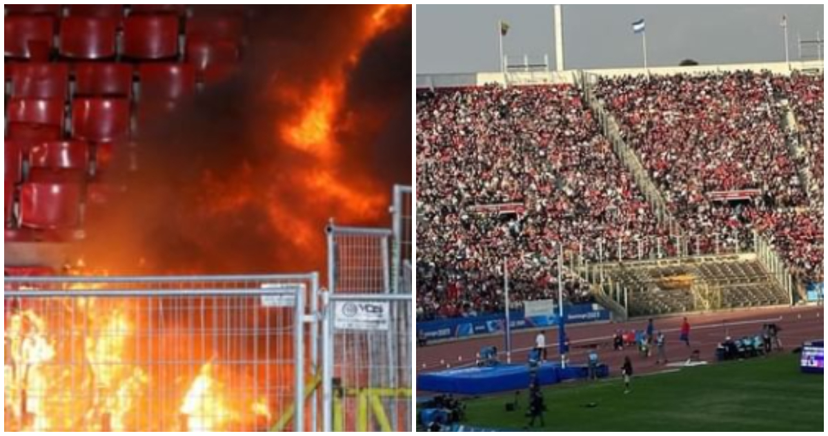 Nacional destrozos Federación Atlética de Chile