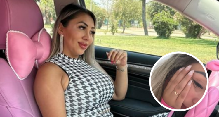 Naya en su auto en referencia a suspensión de contrato con Canal 13