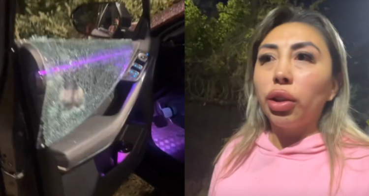 Influencer Naya Fácil y capturas de choque tras posterior encerrona