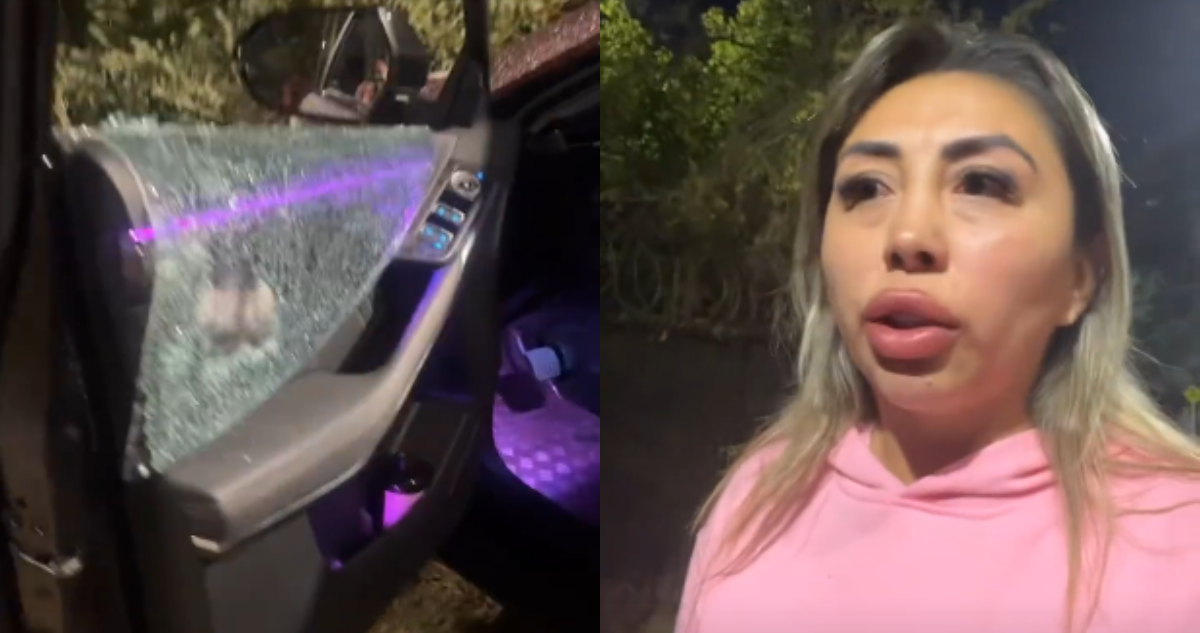 Influencer Naya Fácil y capturas de choque tras posterior encerrona