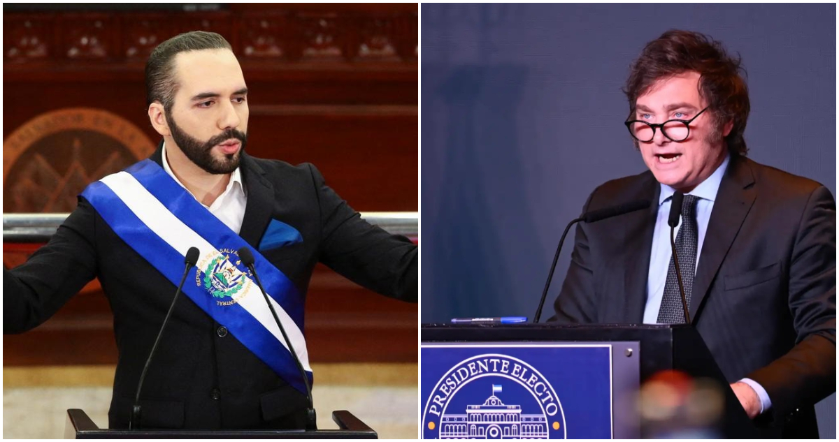 Nayib Bukele ofrece colaboración a Javier Milei para luchar contra el narcotráfico y la delincuencia
