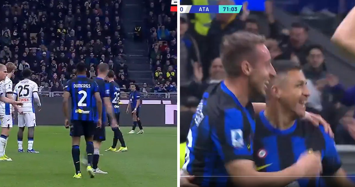 Alexis Sánchez dio otra asistencia para el Inter.