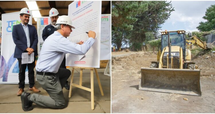 Obras de mejoramiento en dos avenidas principales de Temuco