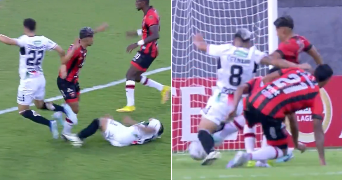 El penal que enciende la polémica en Libertadores para Palestino.