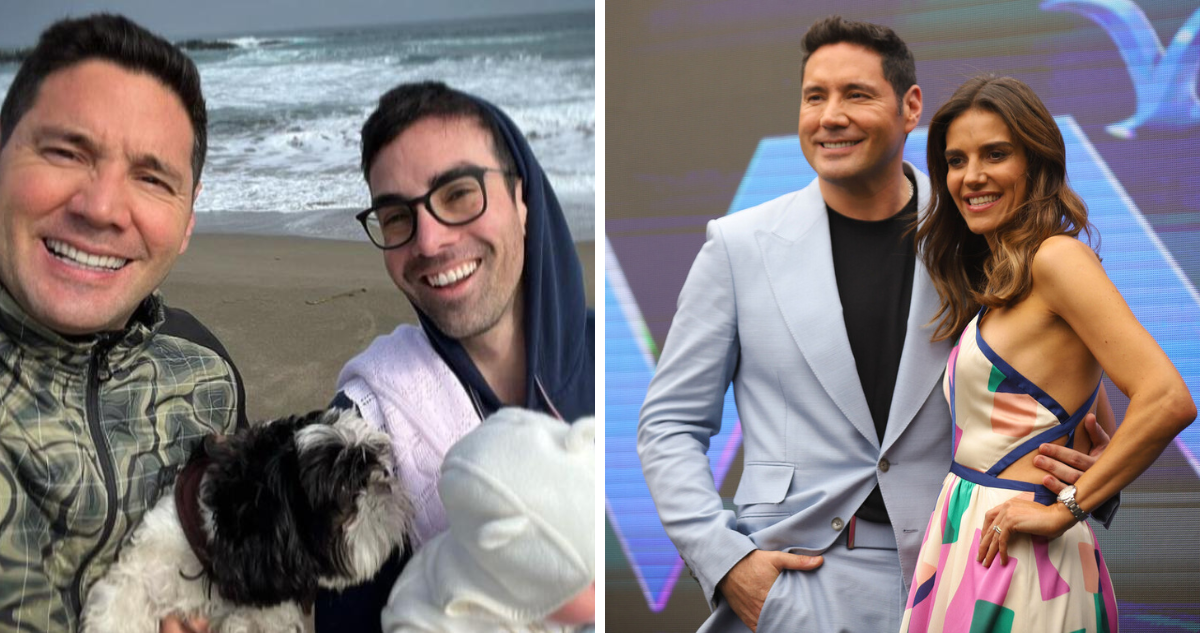 Francisco Pancho Saavedra junto a su esposo Jorge Uribe en referencia a declaraciones sobre Festival de Viña 2024