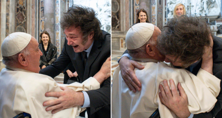 Papa Francisco y Milei se ven por primera vez en el Vaticano