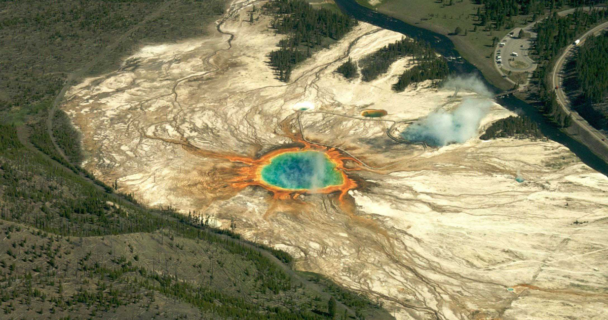 La caldera de Yellowstone.
