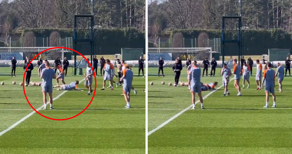 Alexis Sánchez recibió un patadón en práctica del Inter de Milán.