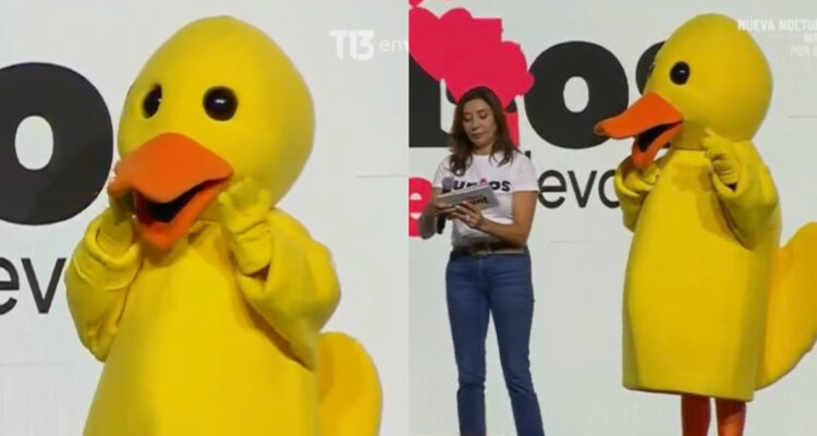 “Lo compraron en AliExpress”: pato de Banco Estado en ‘Juntos Chile se Levanta’ sacó diversas críticas