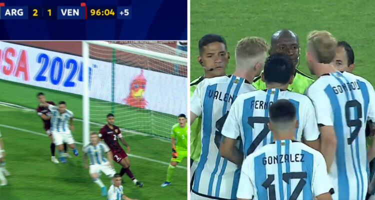 Argentina y Venezuela tuvieron un polémico final en el Preolímpico Sub 23.