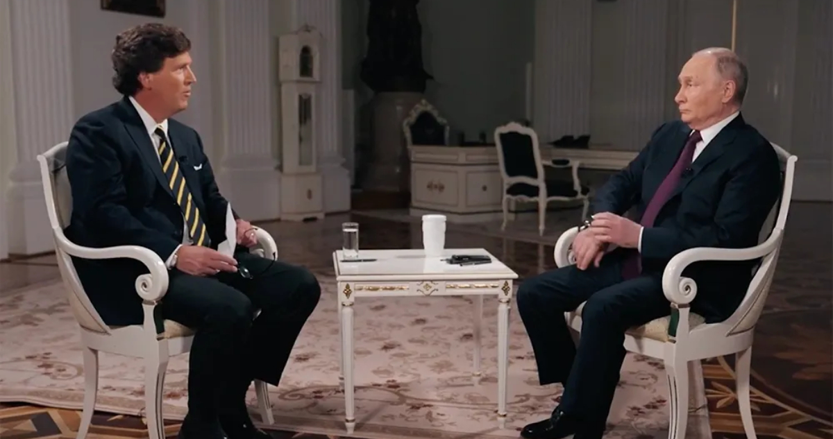 “Ucrania es un Estado artificial”: Putin revela a periodista estadounidense cómo darle fin a la guerra