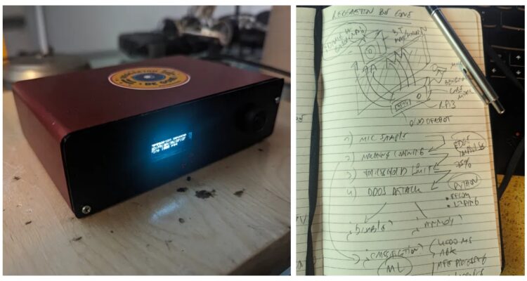 Un argentino conocido por sus invenciones creativas, creó un artefacto que detecta cuando un parlante transmite reguetón, y lo ataca.