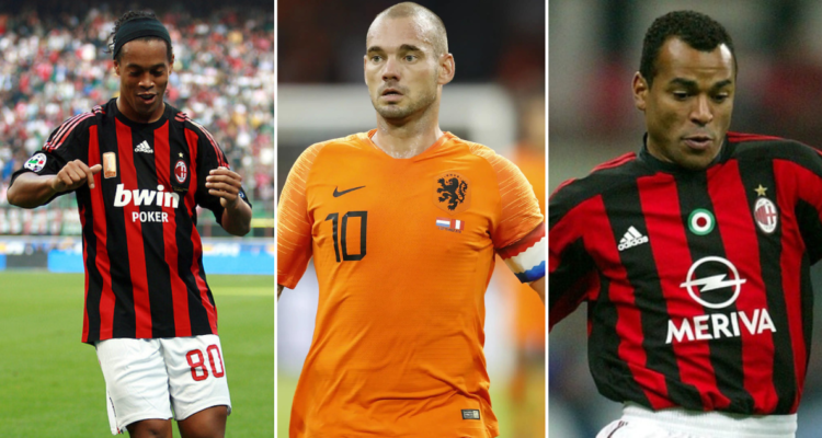 El duelo de leyendas con Ronaldinho, Sneijder y Cafú.