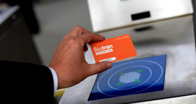 Tarjeta de Biotren por servicio nocturno a Coronel