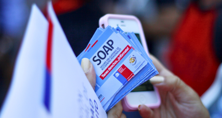 Dónde comprar barato el Seguro Obligatorio de Accidentes Personales SOAP documento para automovilistas en Chile para obtener el Permiso de Circulación.