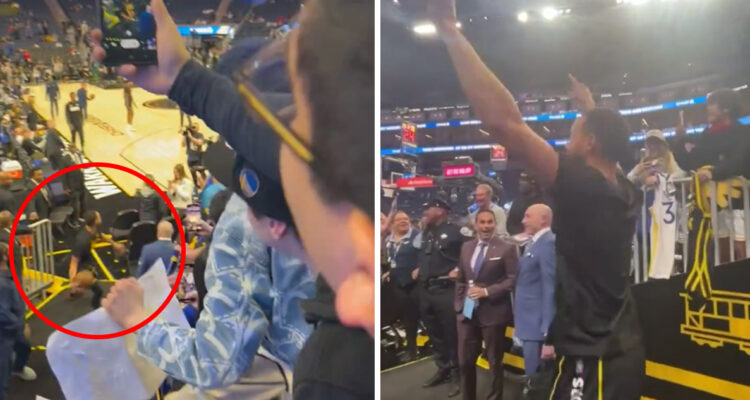 Stephen Curry impactó a la NBA con otro tiro imposible.