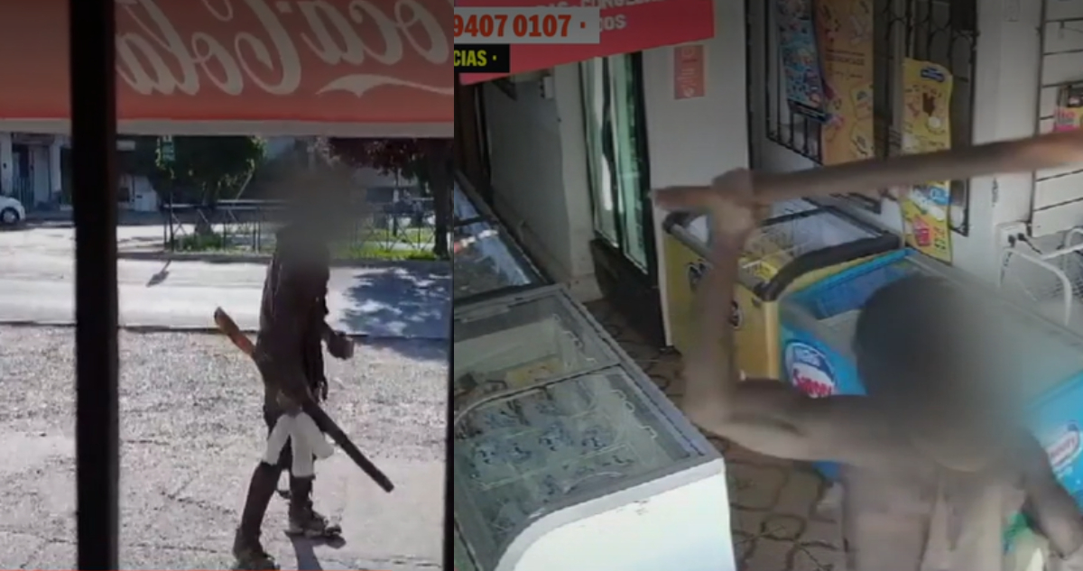 Vecinos denuncian que violento sujeto amenaza a barrio de San Miguel: ataca a personas y locales