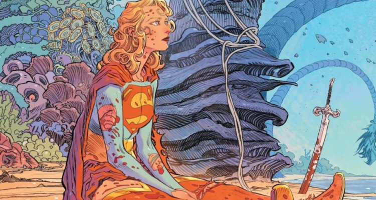 Arte de Supergirl: Woman of Tomorrow, que será adaptada en el universo DC de James Gunn.