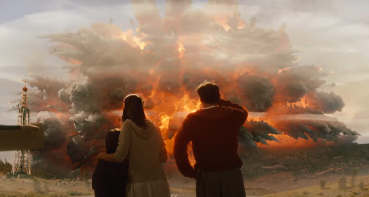 La erupción del supervolcán Yellowstone, en la película “2012”.