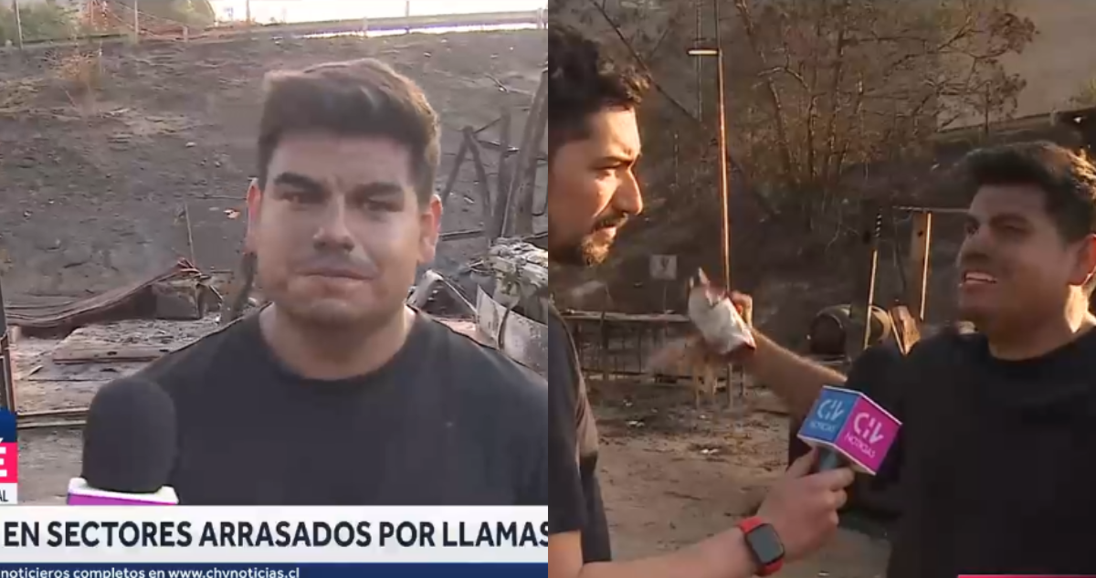 Joven que perdió su chatarrería en referencia a su emotivo testimonio