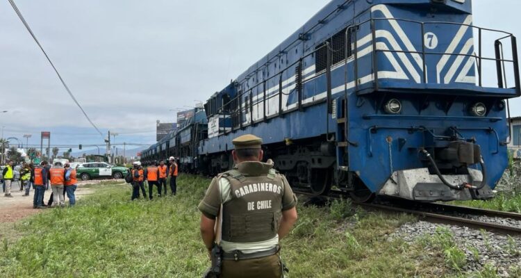 Mujer en situación de calle fue arrollada por un tren en La Serena: sufrió amputación de ambos pies